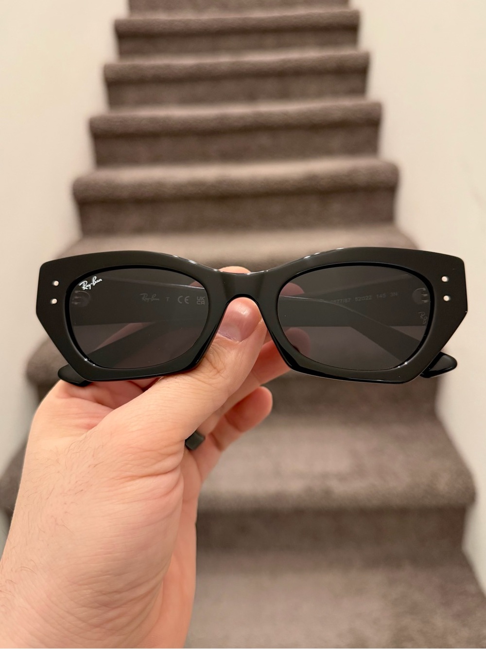 NEW Ray-Ban Zena Bio-Based Black 52-22 Sunglasses RB4430 - Picture 2 of 4